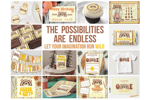 Boho Rainbow Woodland Animal Clipart | Forest Creatures Graphics SVG AlexandHer Digital Art 