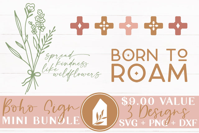 Boho Sign Mini Bundle SVG LilleJuniper 