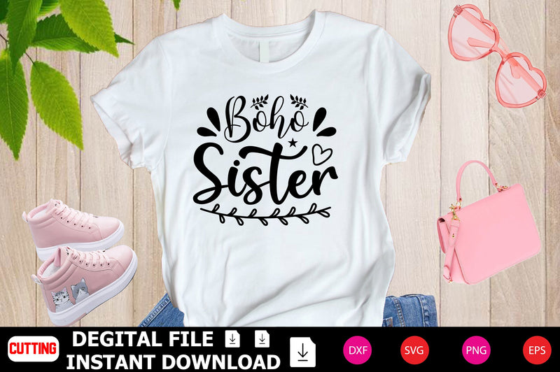 Boho Sister SVG Shahin alam 