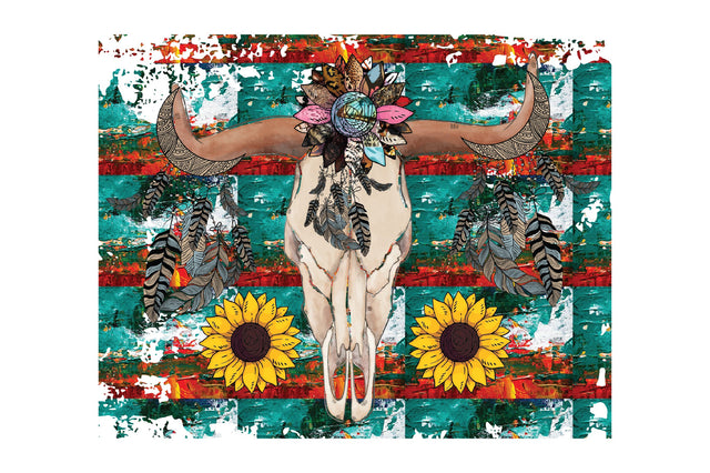 Boho Skull Western Sublimation Jagonath Roy 