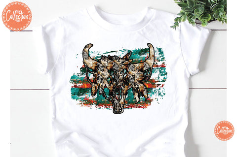 Boho Skull Western Sublimation Sublimation Jagonath Roy 