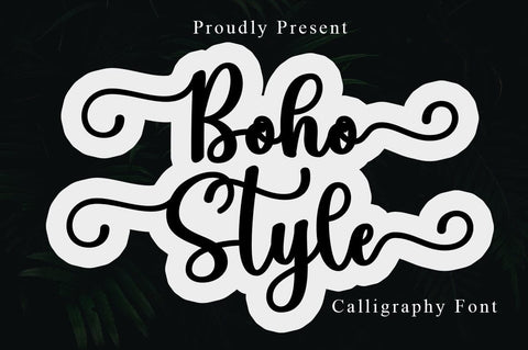 Boho Style Font Rotterlab studio 