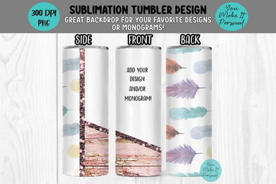 Boho Sublimation Tumbler File, Great for Skinny Tumblers Sublimation You Make It Personal 