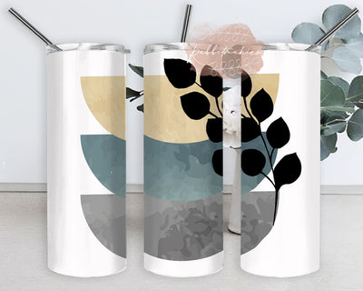 Boho Sun Moon 20oz Skinny Tumbler, Boho Leaves Tumbler Template, Boho Tumbler Png, Sun Moon Design Png, Instant Download Sublimation Rabbitmakies 
