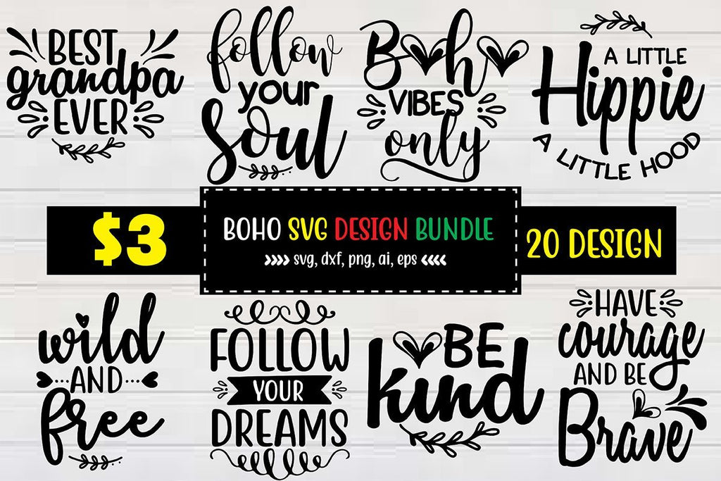 Boho svg Bundle - So Fontsy