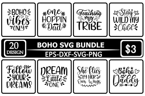 Boho SVG Bundle SVG Shahin alam 