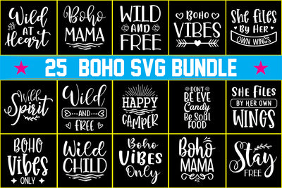 Boho SVG Design Bundle SVG nirmal108roy 