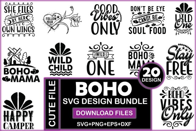 Boho SVG Design Bundle SVG Rupkotha 