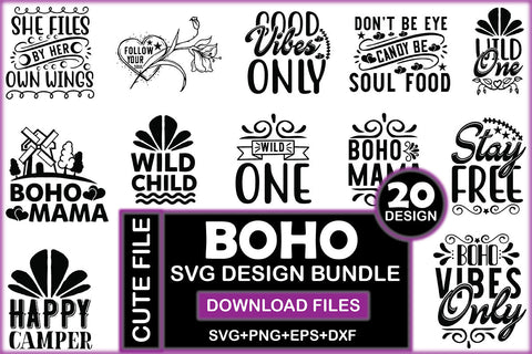 Boho SVG Design Bundle SVG Rupkotha 