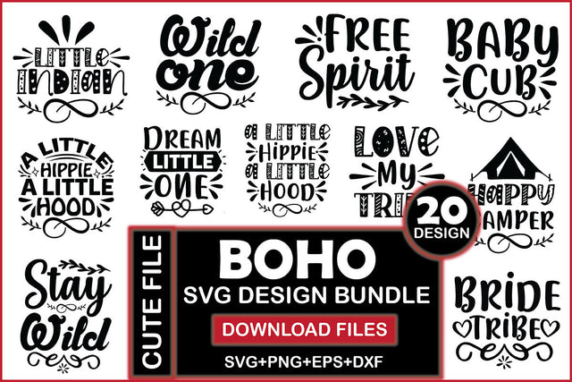 Boho SVG Design Bundle SVG Rupkotha 