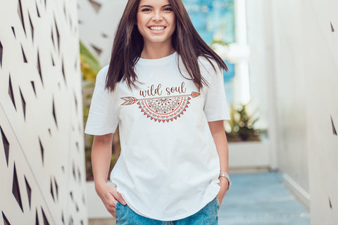 Boho svg quote design, dream catcher svg, arrow svg, tribal SVG Digital Rainbow Shop 