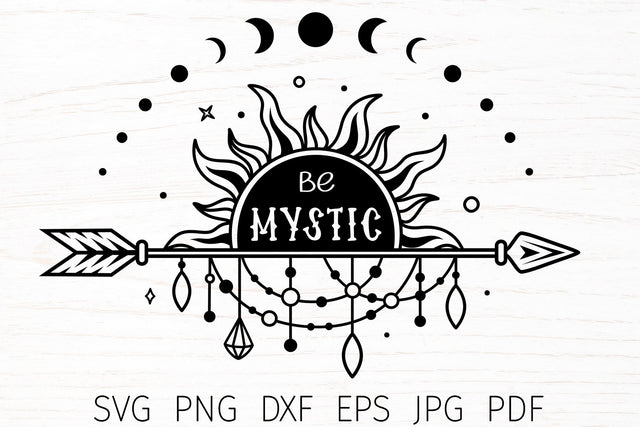 Boho svg sun, tribal svg design, mystical svg qute SVG Digital Rainbow Shop 