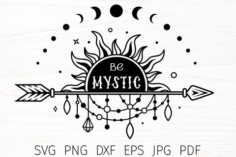 Boho svg sun, tribal svg design, mystical svg qute SVG Digital Rainbow Shop 