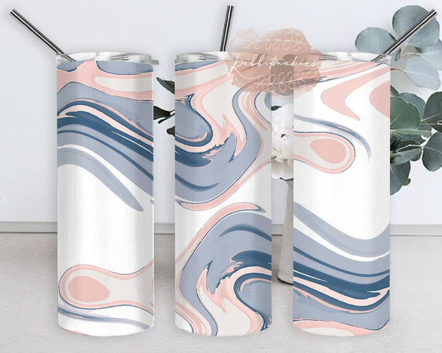 Boho Swirl 20oz Skinny Tumbler, Swirl Tumbler Design, Watercolor Swirl Tumbler Wrap, Swirl Sublimation Design, Instant Download Sublimation Rabbitmakies 