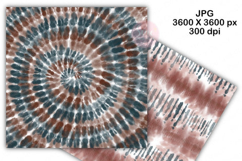 Boho Tie Dye Digital Paper Backgrounds Pack Digital Pattern SineDigitalDesign 