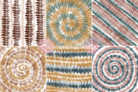 Boho Tie Dye Digital Paper Backgrounds Pack Digital Pattern SineDigitalDesign 