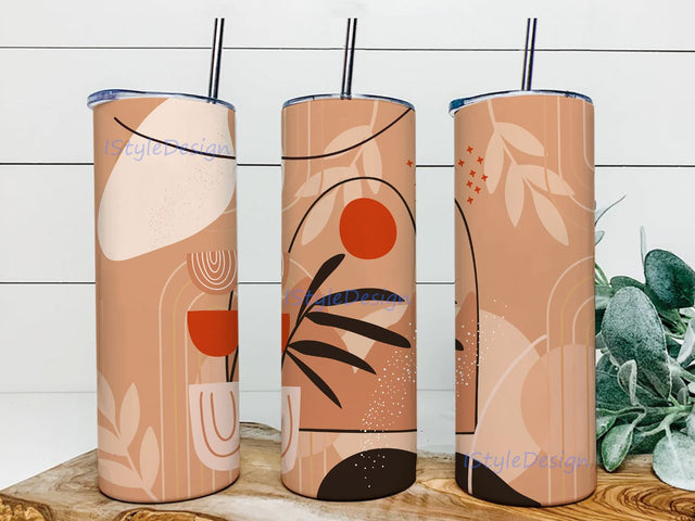 Boho tumbler design, boho lanscape wrap, minimalist png, watercolor, 20 oz sublimation tumbler, boho png, tumbler wrap, digital download Sublimation iStyleDesign 