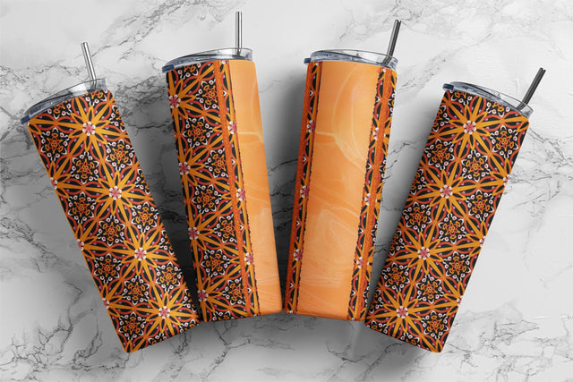 Boho Tumbler Wrap for Sublimation | Customizable tumbler PNG Sublimation Amorclipart 