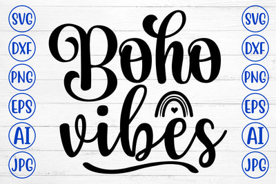 Boho Vibes SVG Cut File SVG Syaman 