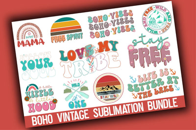 Boho Vintage Sublimation Bundle Sublimation Rupkotha 