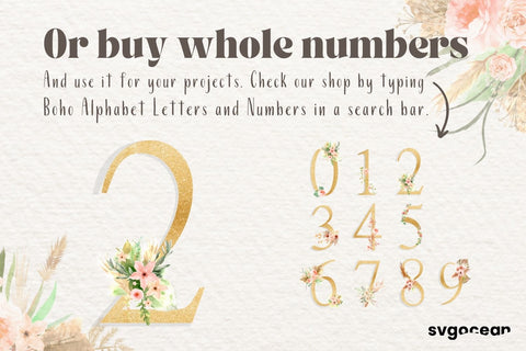 Boho Wedding Number 2 Sublimation SvgOcean 