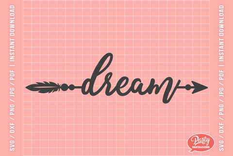 Boho Word Arrows SVG | Svg Dxf Png Pdf SVG Partypantaloons 