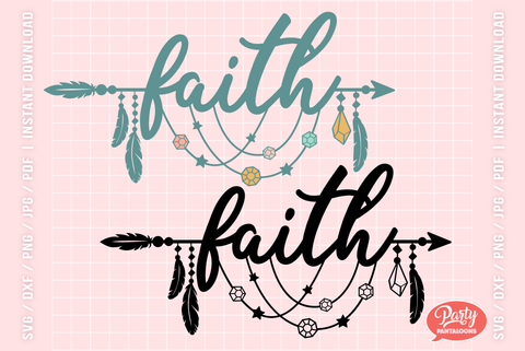 Boho Word Arrows SVG | Svg Dxf Png Pdf SVG Partypantaloons 