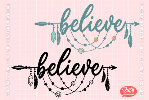 Boho Word Arrows SVG | Svg Dxf Png Pdf SVG Partypantaloons 