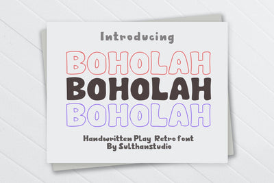 Bohola Font Sulthan studio 