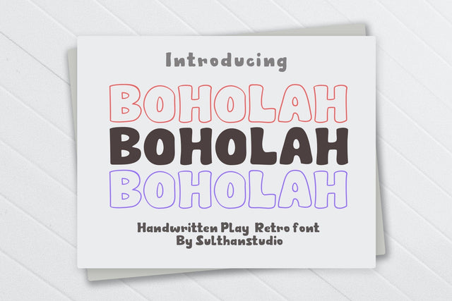 Bohola Font Sulthan studio 