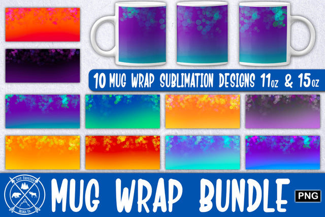 Bokeh Mug wrap sublimation Sublimation Last Frontier Design Co. 