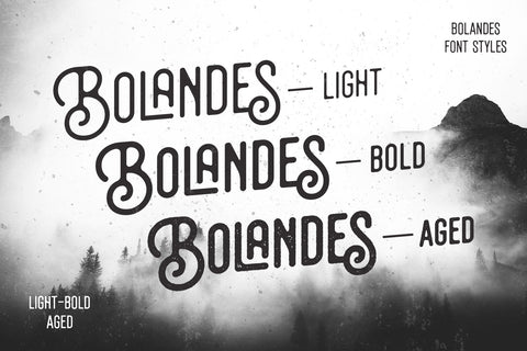 Bolandes - Vintage Monoline Font Arterfak Project 