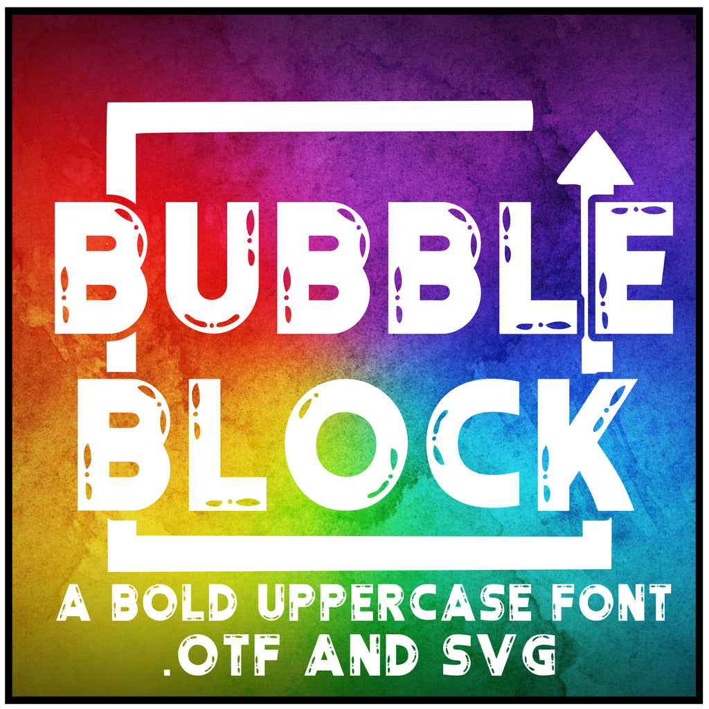 Bold Bubble Font - So Fontsy