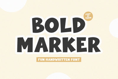 Bold Marker SVG Timur type 