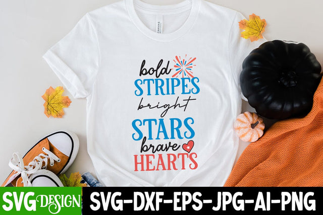 Bold Stripes Bright Stars Brave Hearts SVG Cut File, All American Boy SVG Cut File, All American Boy Sublimation Design, 4th Of July SVG Design, American SVG Cut File, 'Merica SVG Cut File SVG BlackCatsMedia 