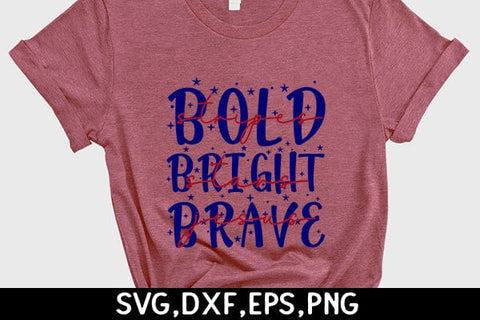 Bold Stripes Bright Stars Brave Jesus SVG Angelina750 
