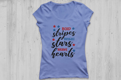 Bold Stripes Bright Stars| Fourth of July SVG Cutting Files. SVG CosmosFineArt 