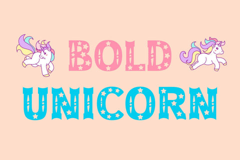 Bold Unicorn Font Font ampersand 