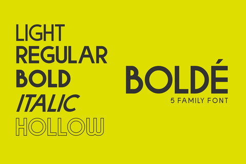 Bolde - Strong Sans Serif Font Mozzatype 