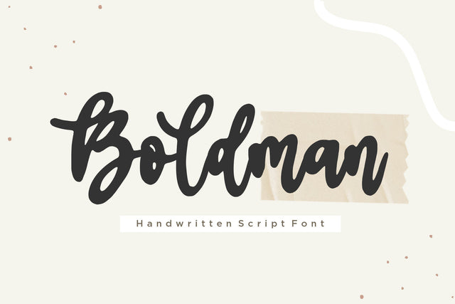 Boldman Handwritten Script Font Font Balpirick 