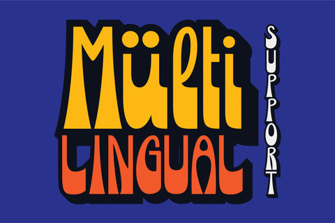 Boldscope - Retro Psychedelic Display Font ahweproject 