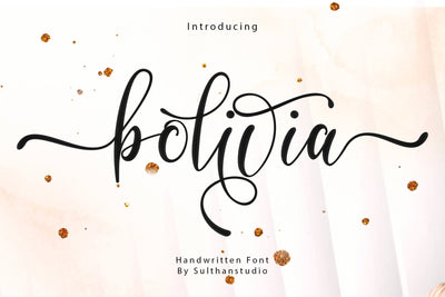 Bolivia Font Sulthan studio 