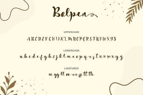 Bolpen Font Prasetya Letter 