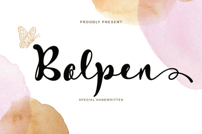 Bolpen Font Prasetya Letter 