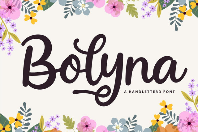 Bolyna Font Fallen Graphic Studio 