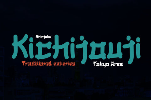 BOMADHA - Japanese style font Font twinletter 