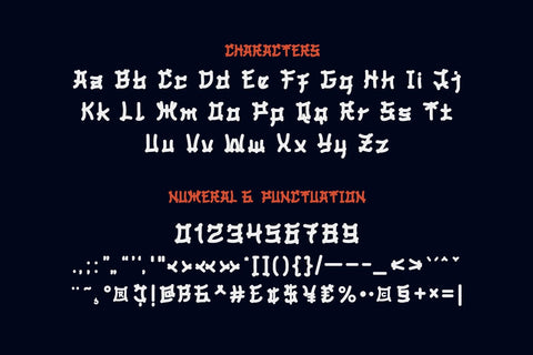 BOMADHA - Japanese style font Font twinletter 