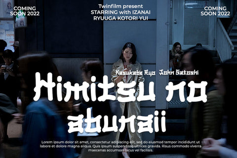 BOMADHA - Japanese style font Font twinletter 