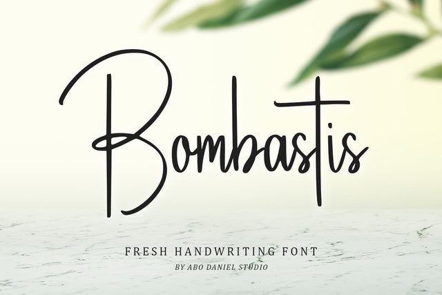 Bombastis Font Abo Daniel Studio 