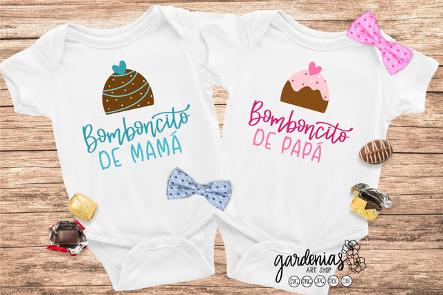 Bomboncito de Mamá / Bomboncito de Papá SVG Gardenias Art Shop 